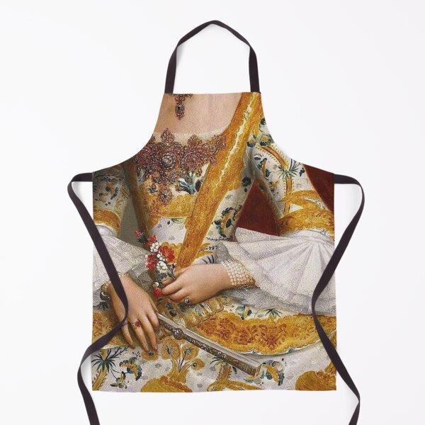 Item preview, Woman With Embroidered Dress Renaissance Painting designed and sold by Bellathewilde.
