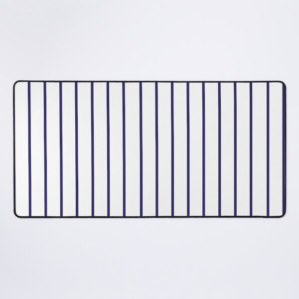 Item preview, Narrow navy blue and white stripes designed and sold by LittleBettyMakes.