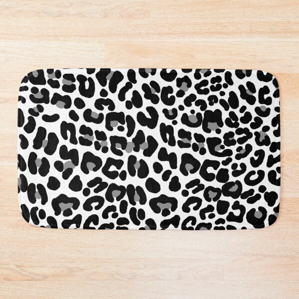 Item preview, Black and White Snow Leopard Print Inspired Pattern designed and sold by Gerhanj.