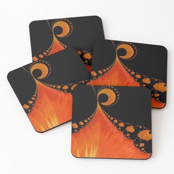 Item preview, Orange & Black Fractal designed and sold by potatoegoat.