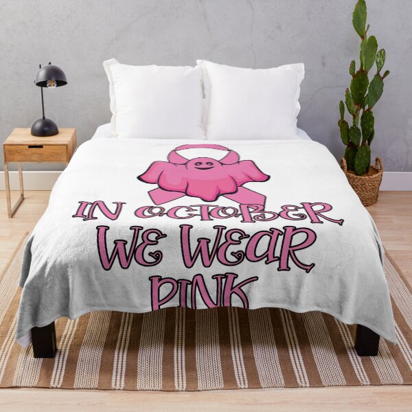 Item preview, In October We Wear Pink Pumpkin Plaid designed and sold by bahicharafe.