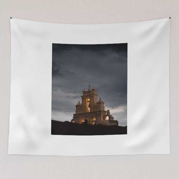 Item preview, Bolivian church in Sucre during a storm designed and sold by photofelix-.