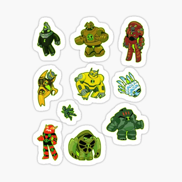 10 more aliens Sticker