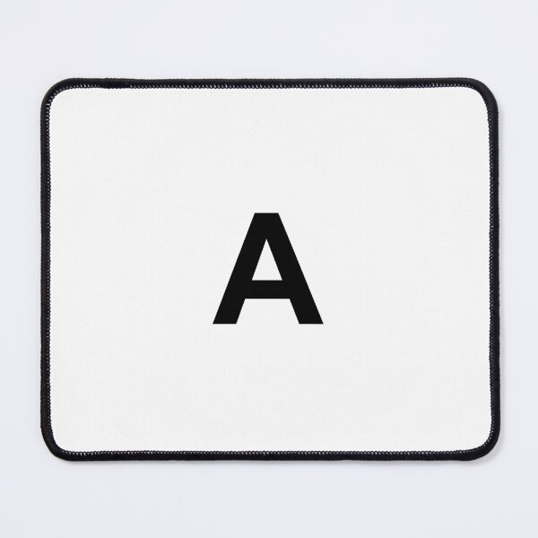 Item preview, Letter A printed in Black designed and sold by decosave.