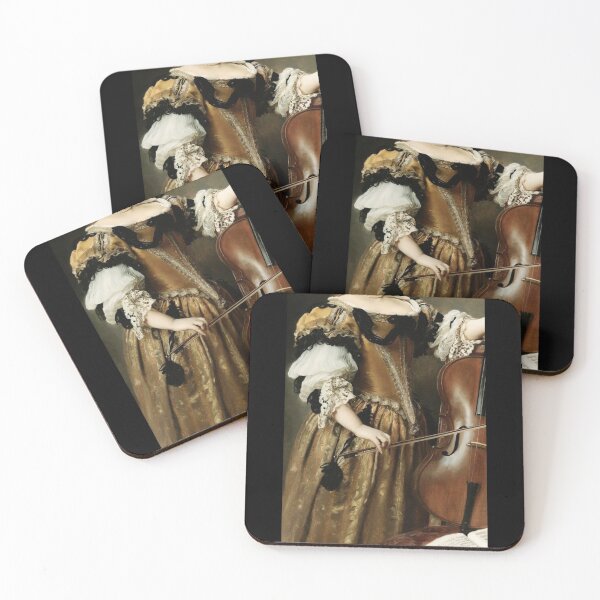 Item preview, Woman With Cello Renaissance Painting designed and sold by Bellathewilde.