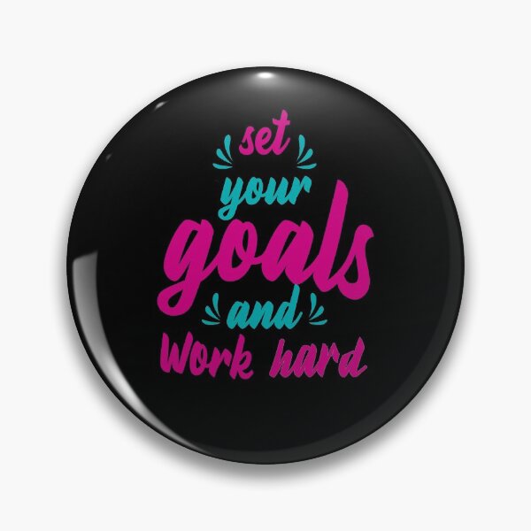Item preview, Set Your Goals | Work Hard | Typography Motivational Quote designed and sold by Words Have Life Christian T-Shirts & More.