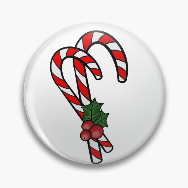 Item preview, Two candy canes with holly  designed and sold by morganbethdraws.
