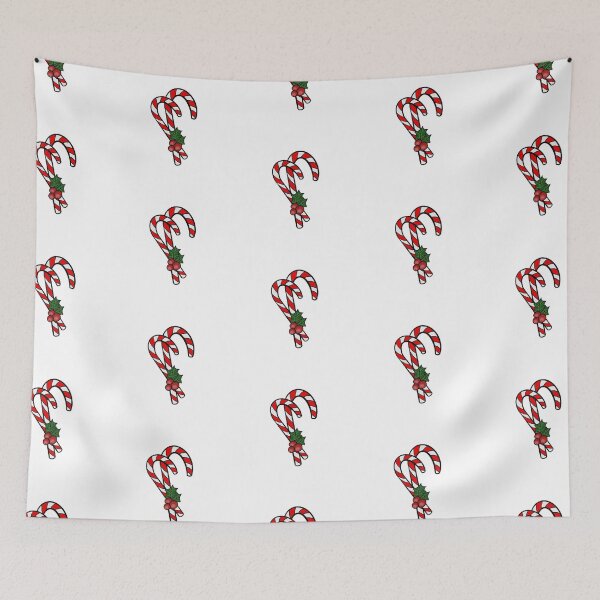 Item preview, Two candy canes with holly  designed and sold by morganbethdraws.