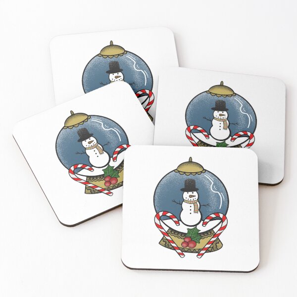 Item preview, Snowman Christmas snow globe  - traditional  tattoo designed and sold by morganbethdraws.