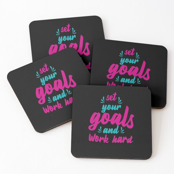 Item preview, Set Your Goals | Work Hard | Typography Motivational Quote designed and sold by Words Have Life Christian T-Shirts & More.