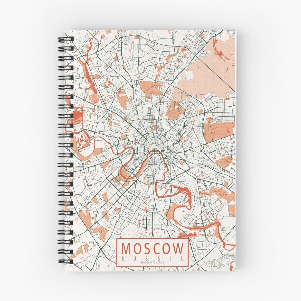 Item preview, Moscow City Map of Russia - Bohemian designed and sold by deMAP.