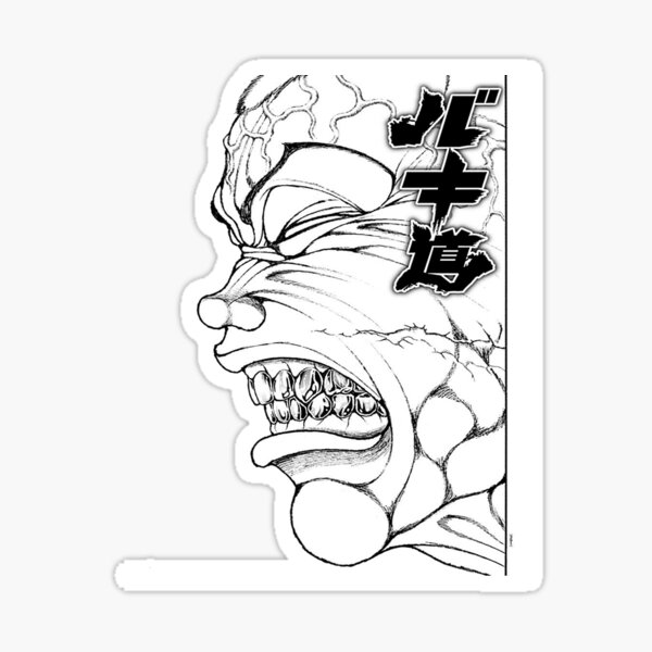 Yuichiro Hanma Baki the grappler sticker Sticker for Sale by