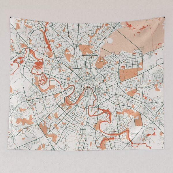 Item preview, Moscow City Map of Russia - Bohemian designed and sold by deMAP.