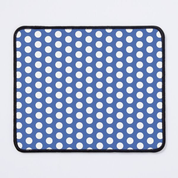Item preview, White polkadots on royal blue designed and sold by LittleBettyMakes.