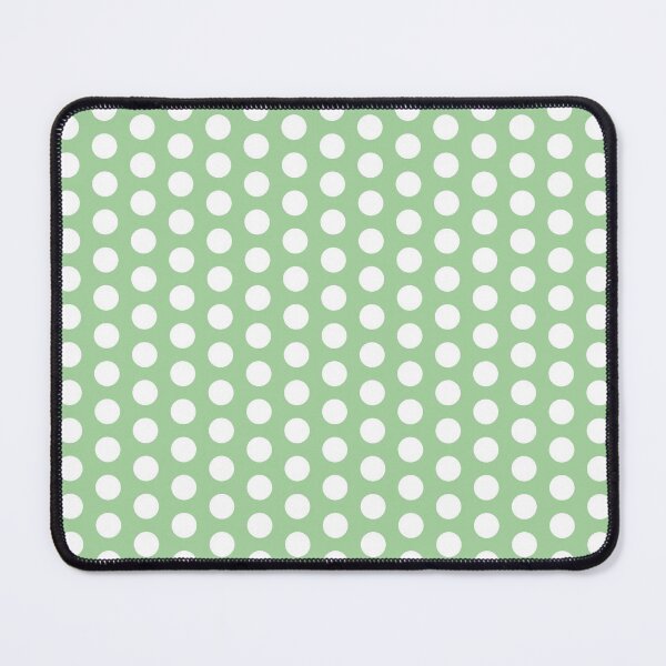 Item preview, White polkadots on green designed and sold by LittleBettyMakes.