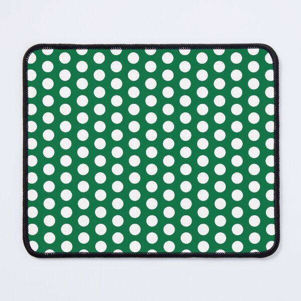 Item preview, White polkadots on deep green designed and sold by LittleBettyMakes.