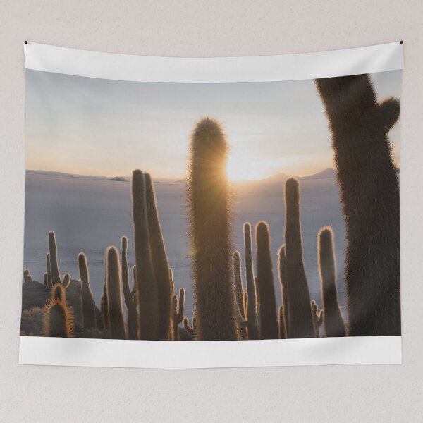 Item preview, Salar de Uyuni salt flats cactus | Bolivia designed and sold by photofelix-.