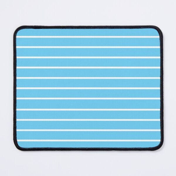 Item preview, Narrow turquoise and white stripes 4 designed and sold by LittleBettyMakes.