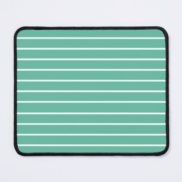 Item preview, Narrow aqua and white stripes 4 designed and sold by LittleBettyMakes.