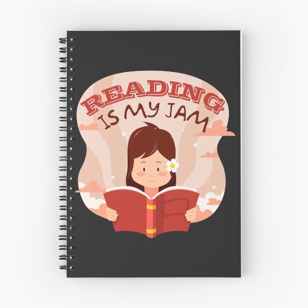 Item preview, Reading is my Jam | Cute Floral Girl with Book designed and sold by BeingCoffee.