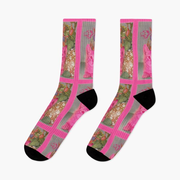 Item preview, Honey Pink Little Kitty with Fuchsia Flowers (by ACCI) designed and sold by VanyssaGraphics.
