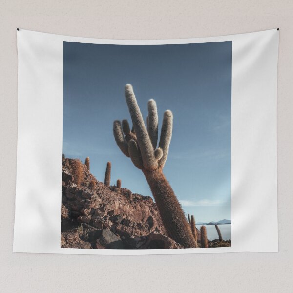 Item preview, Salar de Uyuni salt flats cactus | Bolivia designed and sold by photofelix-.