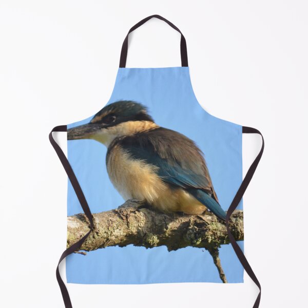 Item preview, Into the Blue- Sacred Kingfisher sitting on a branch- New Zealand Birds designed and sold by lizdomett.