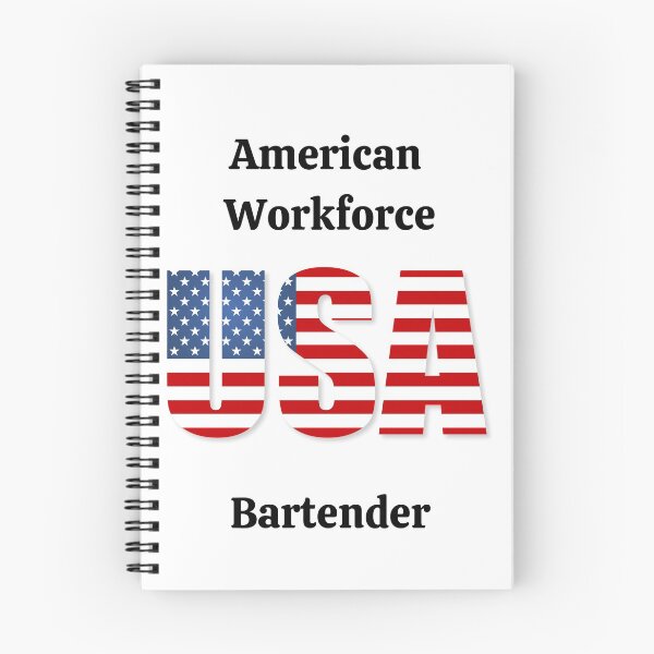 Item preview, American Workforce Bartender designed and sold by SloganExpress.