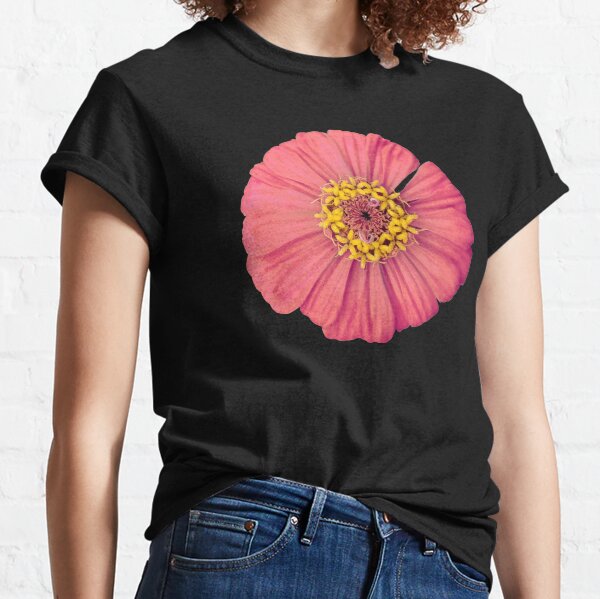 Field Guide to Zinnias, No. 12, Peachy Plum Zinnia Flower Classic T-Shirt