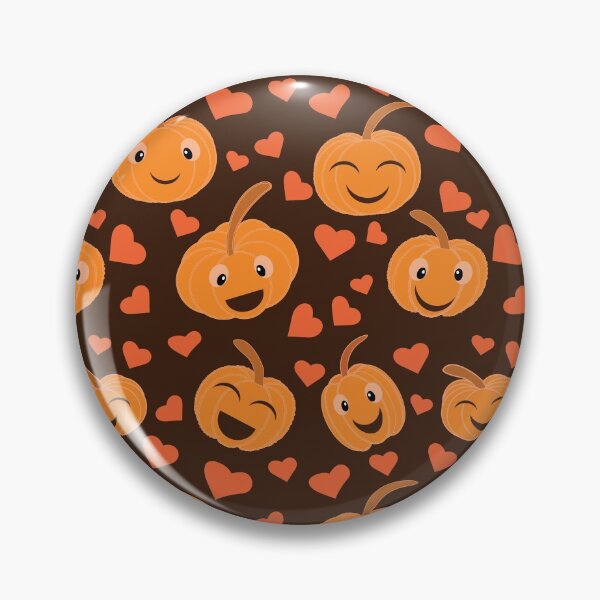 Item preview,  Cute  funny  pumpkins pattern with heart shapes  designed and sold by Yasminepatterns .