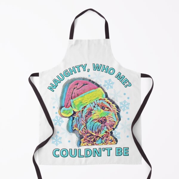 Item preview, Funny Christmas Naughty Dog- Naughty, Who Me, Couldnt Be designed and sold by Designs By YL.