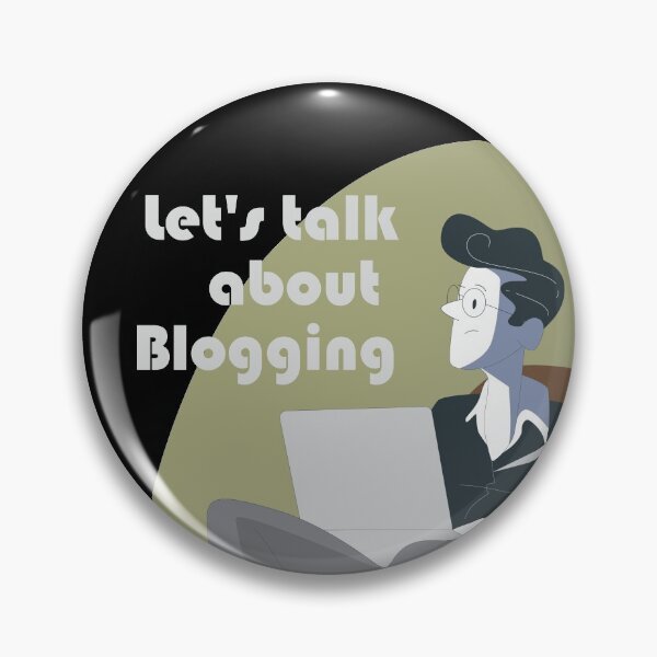 Item preview, A blogger writing a blog designed and sold by coffeeapparel.