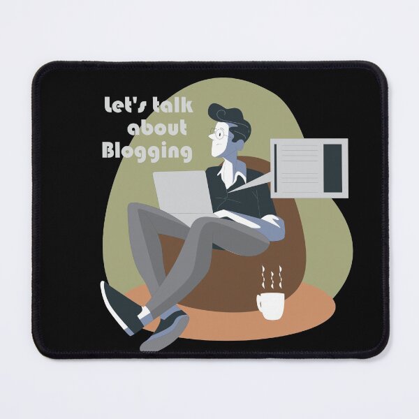 Item preview, A blogger writing a blog designed and sold by coffeeapparel.