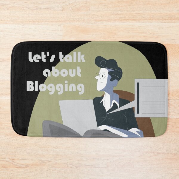 Item preview, A blogger writing a blog designed and sold by coffeeapparel.