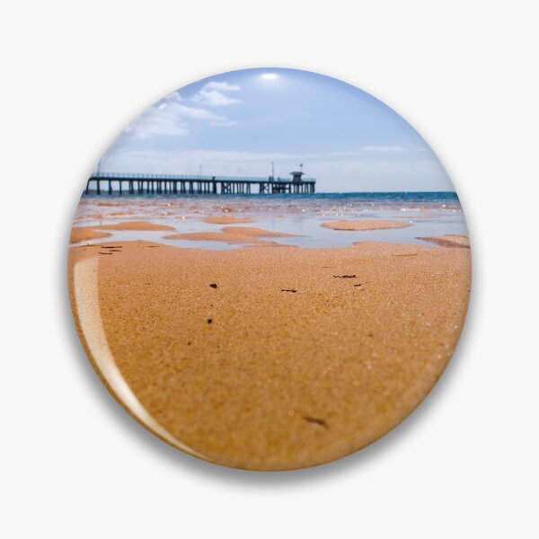 Item preview, Glistening sand with Point Lonsdale Jetty in the background designed and sold by James-Cole.