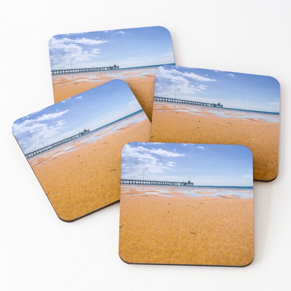 Item preview, Glistening sand with Point Lonsdale Jetty in the background designed and sold by James-Cole.