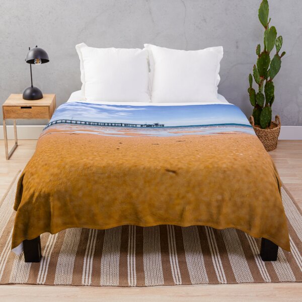 Item preview, Glistening sand with Point Lonsdale Jetty in the background designed and sold by James-Cole.