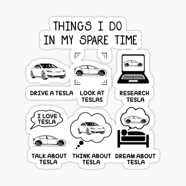 Tesla Motors Stickers for Sale