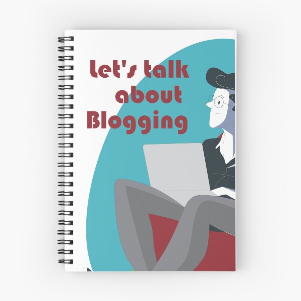 Item preview, A blogger writing a blog on laptop designed and sold by coffeeapparel.