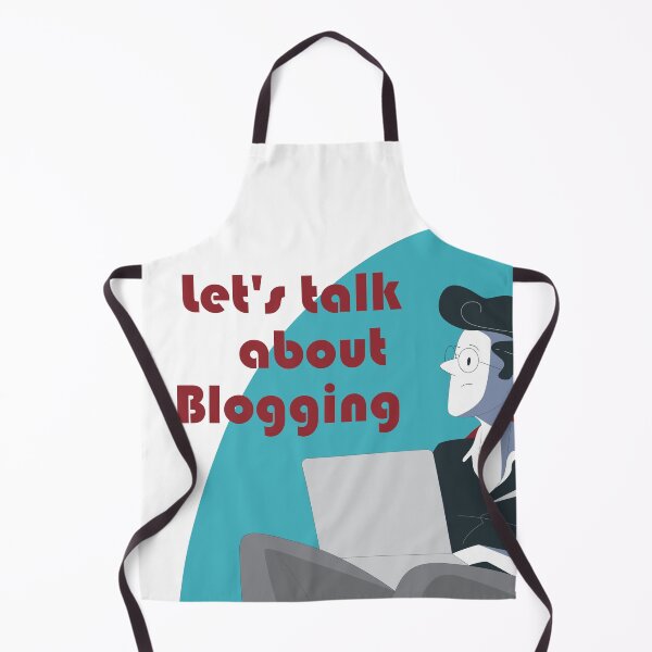 Item preview, A blogger writing a blog on laptop designed and sold by coffeeapparel.