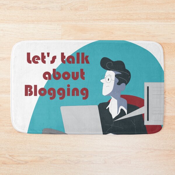 Item preview, A blogger writing a blog on laptop designed and sold by coffeeapparel.