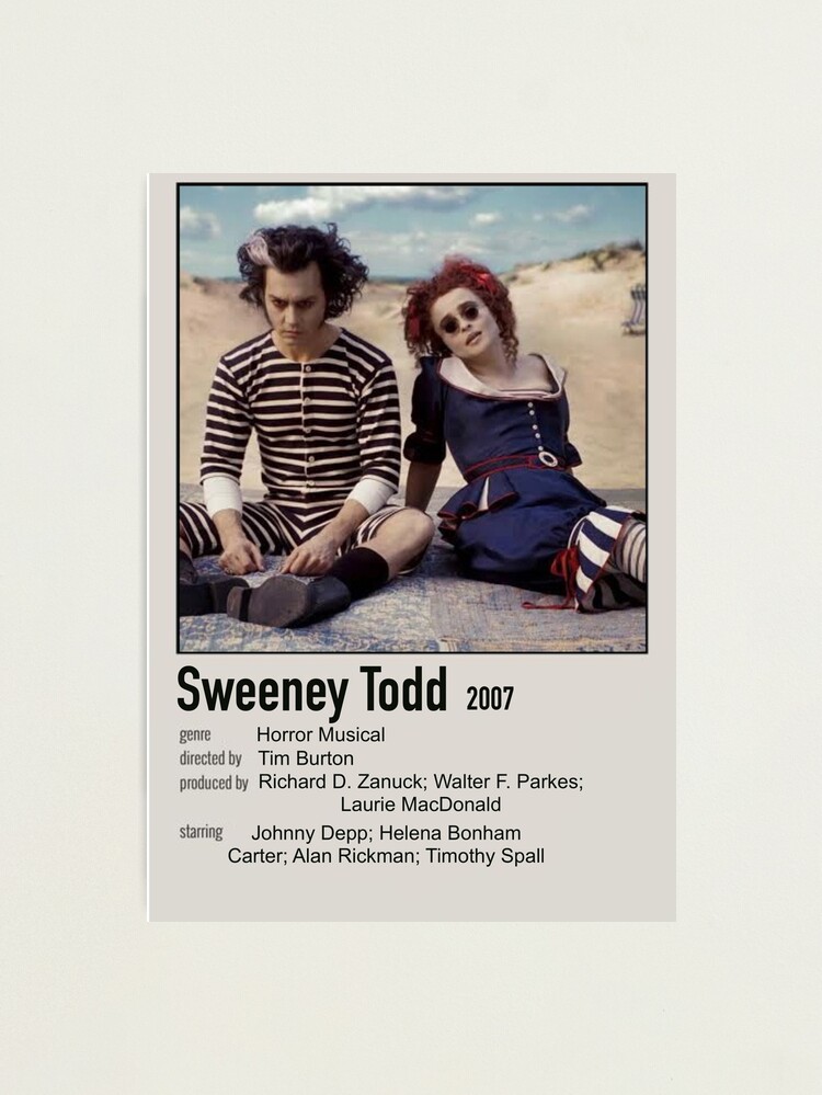 Sweeney Todd Vintage Movie Poster 