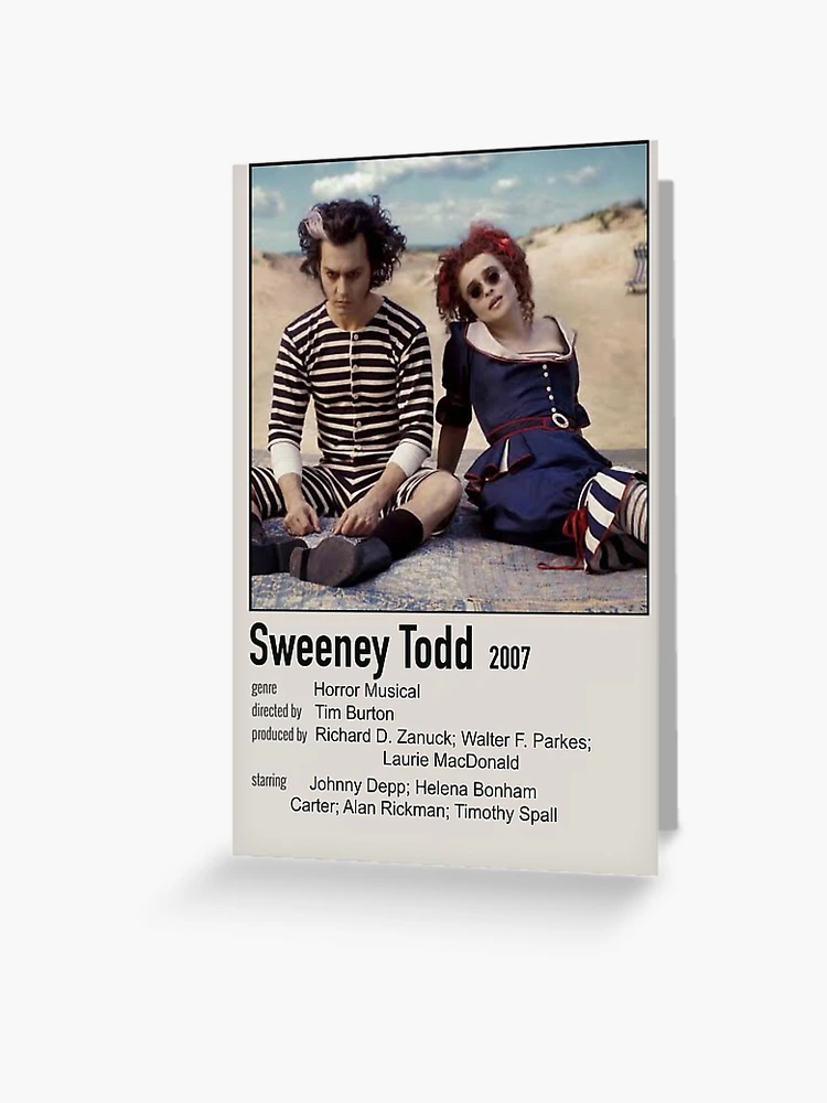 Sweeney Todd Vintage Movie Poster | Greeting Card
