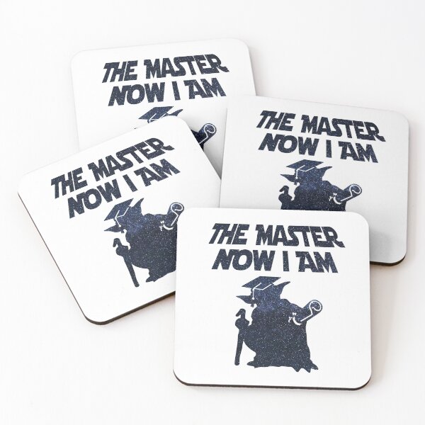 Item preview, The master now I am graduation gift - Master Yoda silhouette designed and sold by OffTheRock.