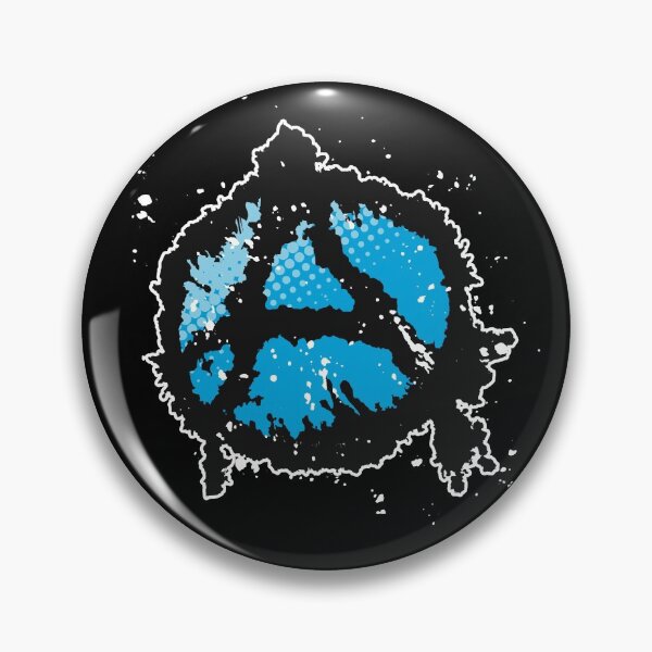 Item preview, Anarchy Symbol in Blue designed and sold by iscaStudioArt.