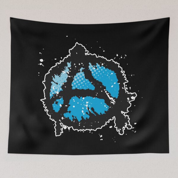 Item preview, Anarchy Symbol in Blue designed and sold by iscaStudioArt.