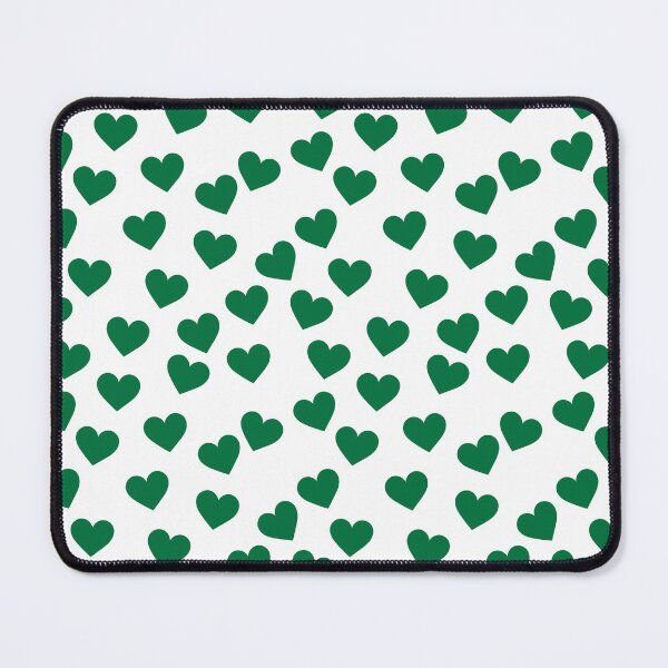 Item preview, Deep green hearts print designed and sold by LittleBettyMakes.