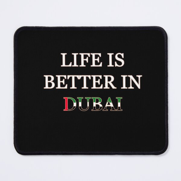 Item preview, LIFE IS BETTER IN DUBAI - Quote with UAE Flag designed and sold by Drecksseite.