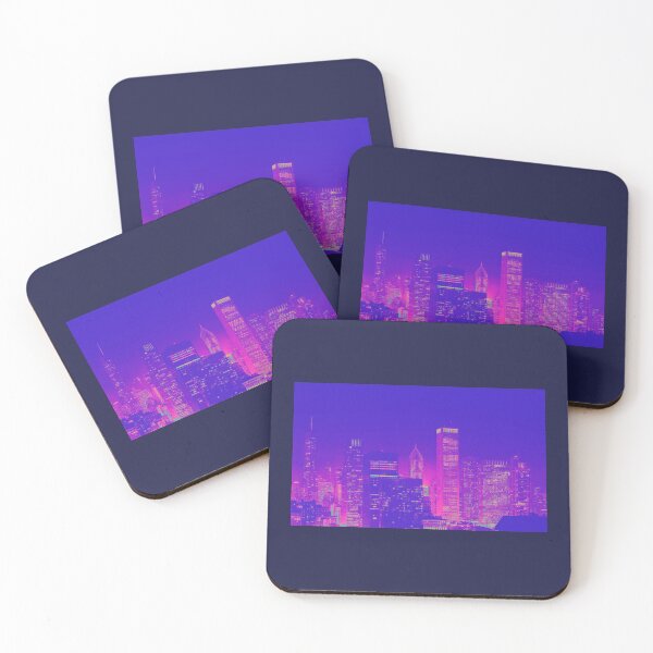 Item preview, Vaporwave Cityscape designed and sold by RavensNestTees.
