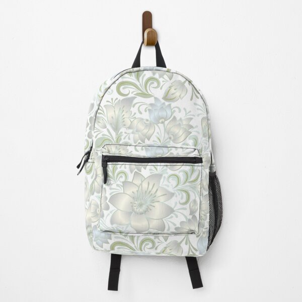Item preview, Silver And Blue Flower Pattern designed and sold by Martini-Four.